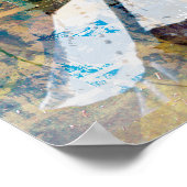 Lijnen met kunst afdrukken poster (Hoek)