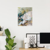 Lijnen met kunst afdrukken poster (Thuiskantoor)