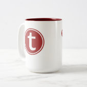 Lijnen met twee tonnen, 15 oz. Mok (Voorkant links)