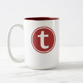 Lijnen met twee tonnen, 15 oz. Mok (Links)