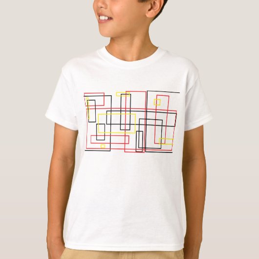 Lijnen netwerk koel T-shirt (Voorkant)