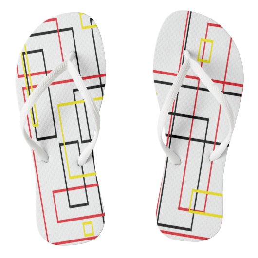 Lijnen Netwerk Koele Teenslippers (Voetbed)