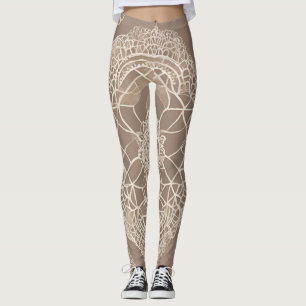 Lijnen op Klei Kant AI-kunst Leggings
