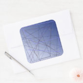 Lijnen Over Lijnen Vierkante Sticker (Envelop)