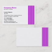 Lijnen - Paars Visitekaartje (Voorkant / Achterkant)