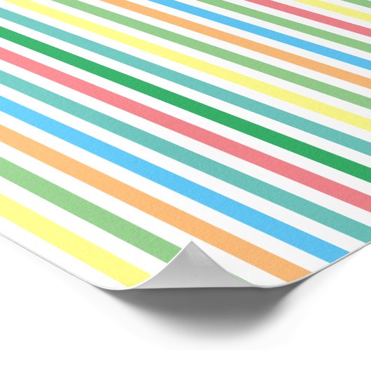 Lijnen Strepen Poster (Hoek)