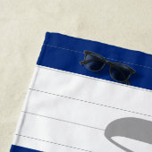 Lijnen strips je eigen handdoekje strandlaken (In situ)