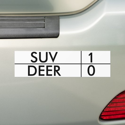 lijnen, SUV, DEER, 0, 1 Bumpersticker (Op auto)