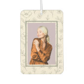 Lijnen tekening bloemmotief aangepaste naam luchtverfrisser (Voorkant)