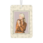 Lijnen tekening bloemmotief aangepaste naam luchtverfrisser (Achterkant)