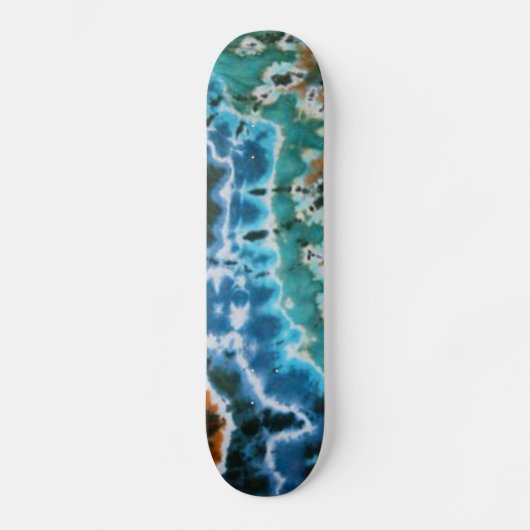 Lijnen Tie Dye Persoonlijk Skateboard (Voorkant)