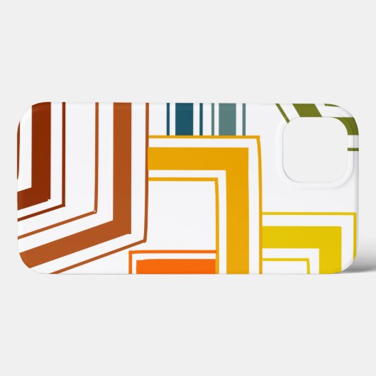 Lijnen uit de jaren zeventig Case-Mate iPhone case (Achterkant (horizontaal))