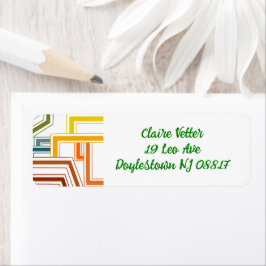 Lijnen uit de jaren zeventig etiket