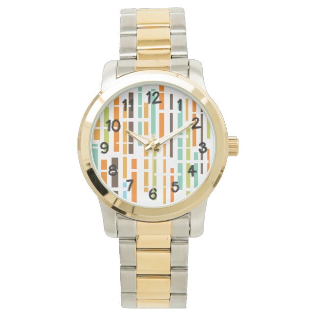 Lijnen uit de jaren zeventig horloge (Voorkant)