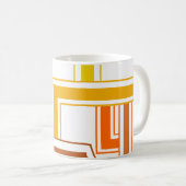 Lijnen uit de jaren zeventig koffiemok (Voorkant rechts)