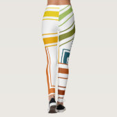 Lijnen uit de jaren zeventig leggings (Achterkant)