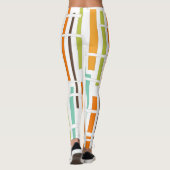 Lijnen uit de jaren zeventig leggings (Achterkant)