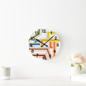 Lijnen uit de jaren zeventig ronde klok (Huis)