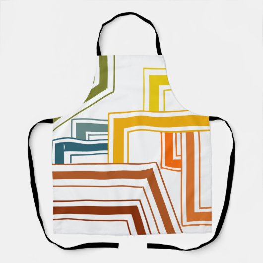 Lijnen uit de jaren zeventig schort (Voorkant)