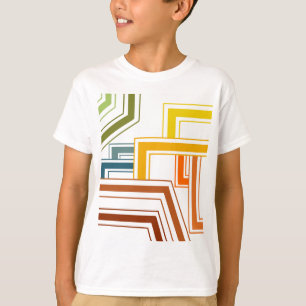 Lijnen uit de jaren zeventig t-shirt