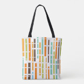 Lijnen uit de jaren zeventig tote bag (Achterkant)