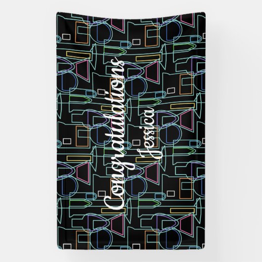 Lijnen van het Chemistry Lab Spandoek (Verticaal)