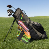 Lijnen van lijnen golfhanddoek (Groen)