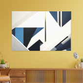 Lijnen van oneindigheid canvas afdruk (Insitu (Woonkamer))