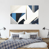 Lijnen van oneindigheid canvas afdruk (Insitu (Slaapkamer))