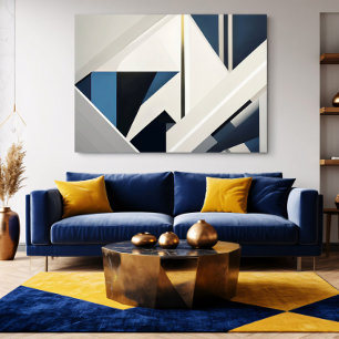 Lijnen van oneindigheid canvas afdruk