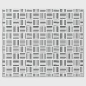 Lijnen vierkant cadeaupapier (Vlak)