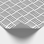 Lijnen vierkant cadeaupapier (Hoek)