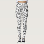 Lijnen vierkant leggings (Voorkant)