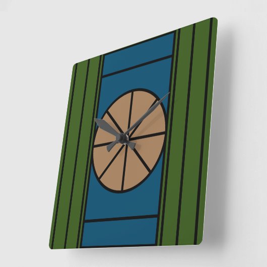 Lijnen Vierkante Klok (Hoek)