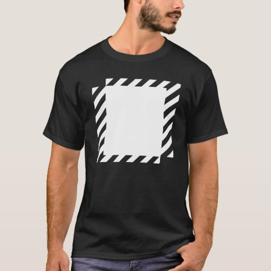 lijnen vierkanten ontwerp t-shirt (Voorkant)