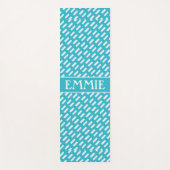 Lijnen Witte Marine Minimale Patroon Yogamat (Voorkant)