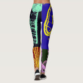 lijnencollage leggings (Achterkant)