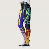 lijnencollage leggings (Links)