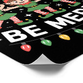 Lijnendansen is de geest van Kerstmis Poster (Hoek)