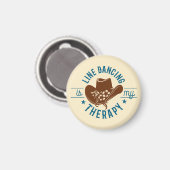 Lijnendansen Is Mijn Therapie Grappige Dans Magneet (Voorkant / Achterkant)