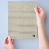 Lijngebruik Pagina's invoegen linen Kijk Flyer (Hand)