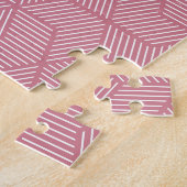Lijngeometrie: moderne textuur legpuzzel (Zijkant)