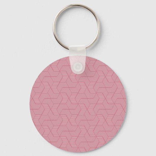 Lijngeometrie: moderne textuur sleutelhanger (Voorkant)