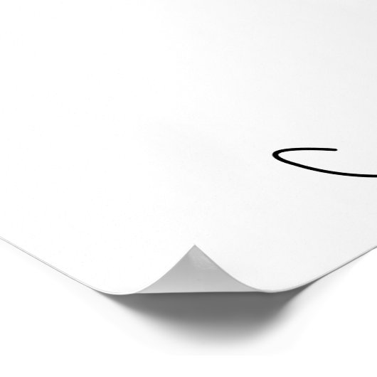 lijngetrokken kat poster (Hoek)