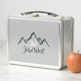 Lijngetrokken monogram voor berggebied, op maat