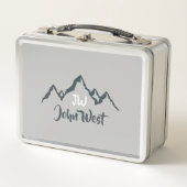 Lijngetrokken monogram voor berggebied, op maat (Voorkant)