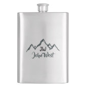 Lijngetrokken monogram voor berggebied, op maat flacon (Voorkant)