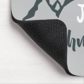 Lijngetrokken monogram voor berggebied, op maat muismat (Hoek)