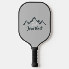 Lijngetrokken monogram voor berggebied, op maat pickleball paddle