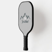 Lijngetrokken monogram voor berggebied, op maat pickleball paddle (Links)